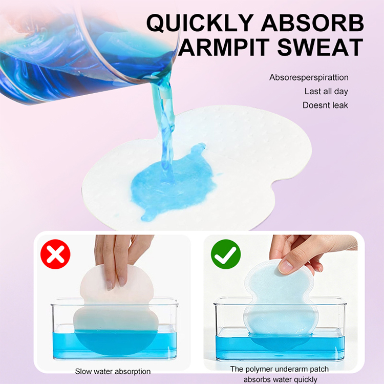 LMLTOP Non-woven Breathable Eco-Friendly Underarm Sweat Pads Absorbent Liners Anti-Armpit Stickers Skin Care Deodorant Y021
