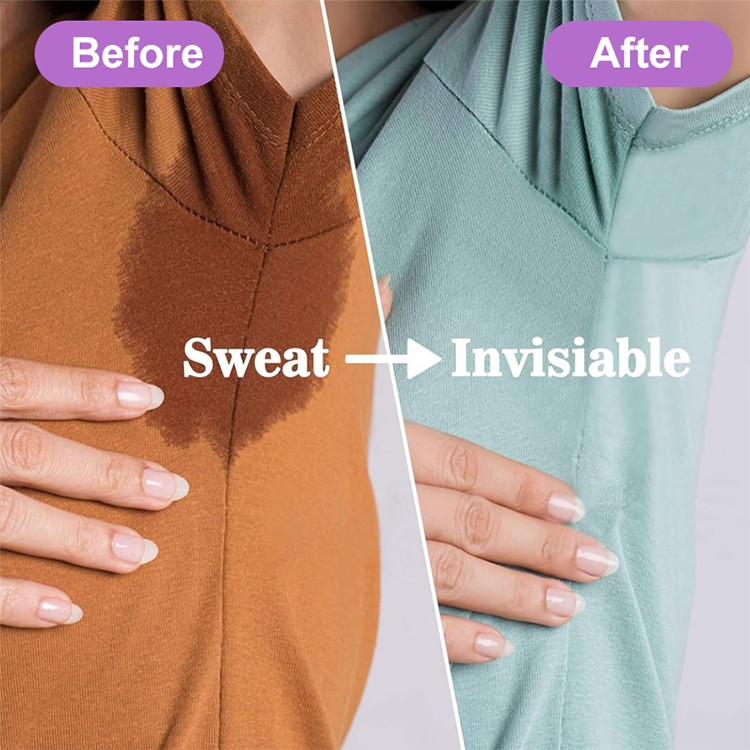 LMLTOP Non-woven Breathable Eco-Friendly Underarm Sweat Pads Absorbent Liners Anti-Armpit Stickers Skin Care Deodorant Y021