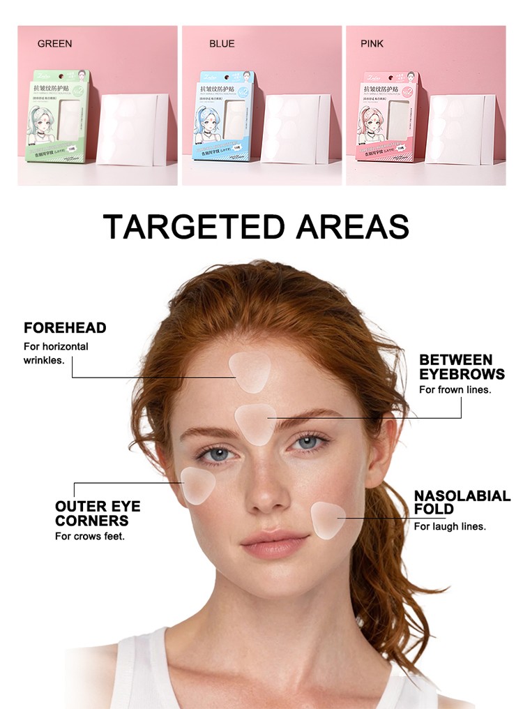 New Anti Wrinkle Face Lifting Patches Tapes Kit PE Skin-Friendly Breathable Firming Facial Lift Skin Care Forehead Strips Y023
