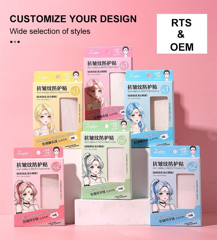 New Anti Wrinkle Face Lifting Patches Tapes Kit PE Skin-Friendly Breathable Firming Facial Lift Skin Care Forehead Strips Y023