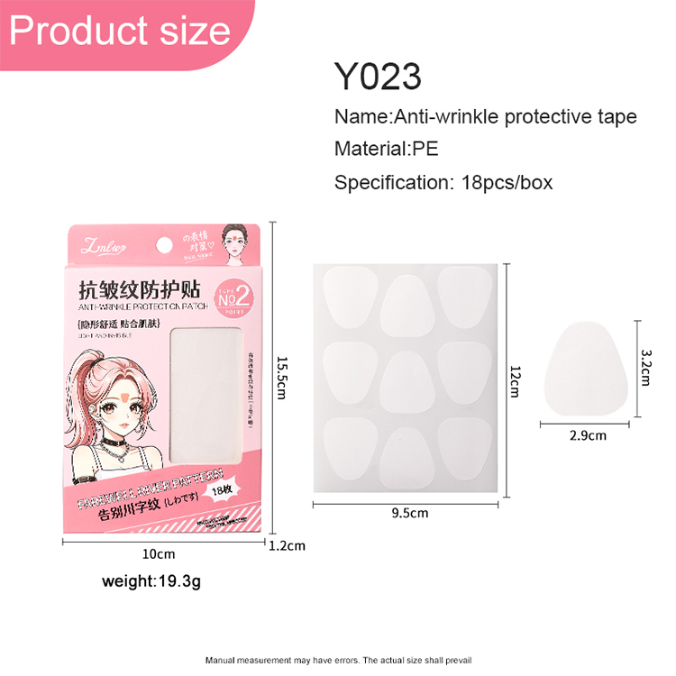 New Anti Wrinkle Face Lifting Patches Tapes Kit PE Skin-Friendly Breathable Firming Facial Lift Skin Care Forehead Strips Y023