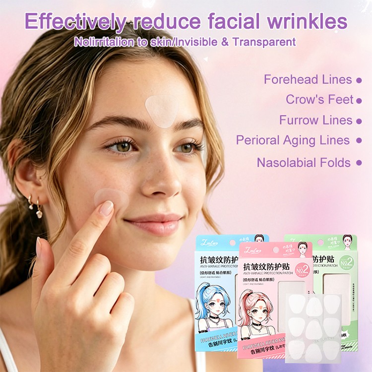 New Anti Wrinkle Face Lifting Patches Tapes Kit PE Skin-Friendly Breathable Firming Facial Lift Skin Care Forehead Strips Y023