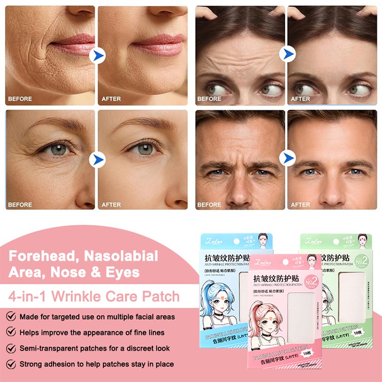 New Anti Wrinkle Face Lifting Patches Tapes Kit PE Skin-Friendly Breathable Firming Facial Lift Skin Care Forehead Strips Y023