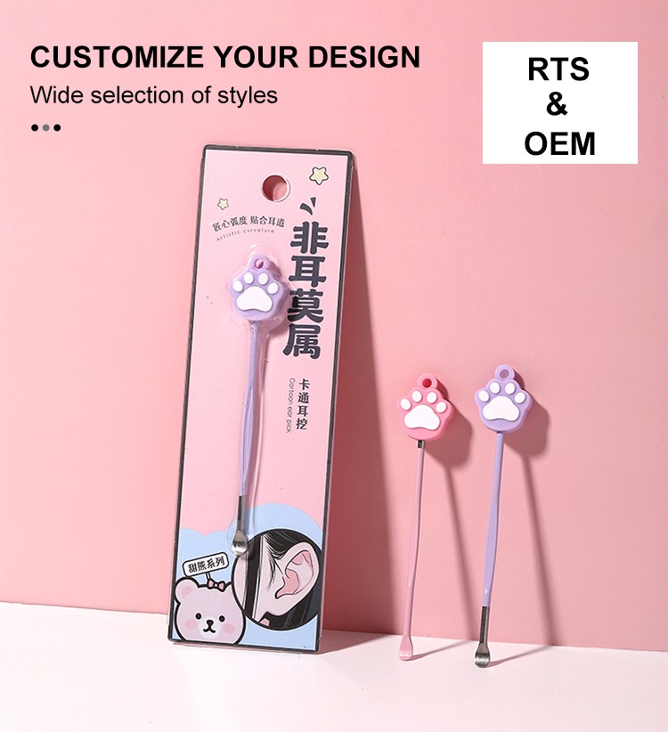 LMLTOP Stainless Steel Ear Curette Reusable Ear Cleaner Wax Removal Grooming Safe Gentle Ear Spoon Ear Cleaning Tool Kit TX03 TX04