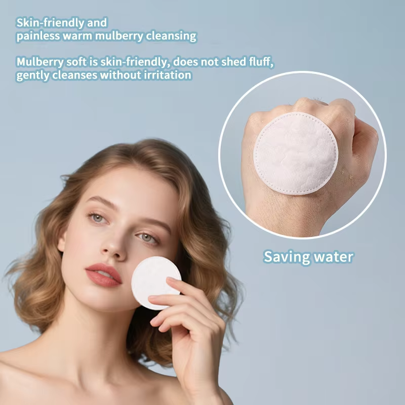 80/120PCS Disposable Organic Cotton Lint-Free Premium Facial round makeup remover Cosmetic cotton pads For Face Eye cleansing SY588-SY592
