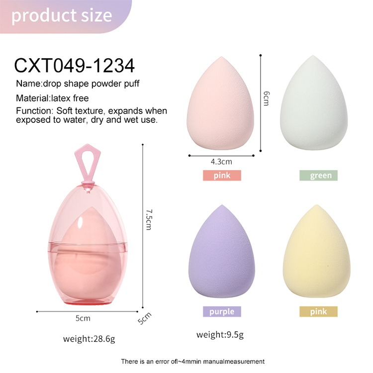 LMLTOP Candy Color Series Air Cushion Makeup Puff Water-Drop Shaped Beauty Sponge Egg With Storage Case Facial Tool CXT049 LMLTOP Candy Color Series Air Cushion Makeup Puff Water-Drop Shaped Beauty Sponge Egg With Storage Case Facial Tool CXT049