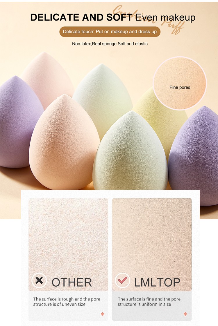 LMLTOP Candy Color Series Air Cushion Makeup Puff Water-Drop Shaped Beauty Sponge Egg With Storage Case Facial Tool CXT049 LMLTOP Candy Color Series Air Cushion Makeup Puff Water-Drop Shaped Beauty Sponge Egg With Storage Case Facial Tool CXT049