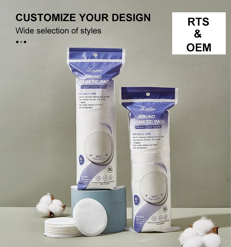 All Eenglish Pack 70mm 3-Layer Eco-Friendly Cotton Pads Makeup Remover Fast Delivery Cosmetic Rounds SPA for Home