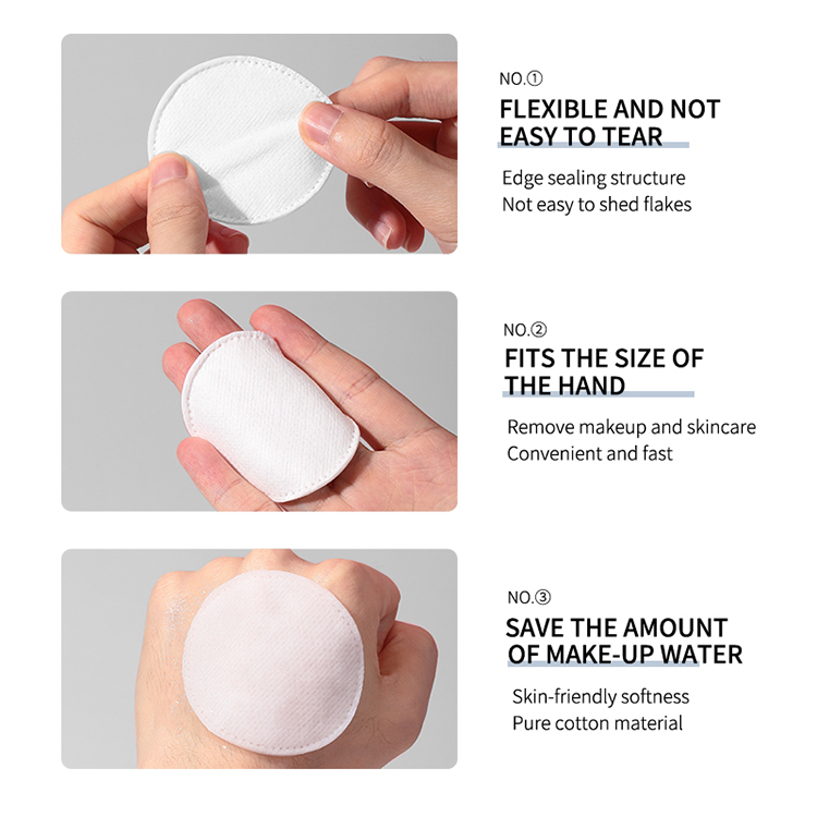 All Eenglish Pack 70mm 3-Layer Eco-Friendly Cotton Pads Makeup Remover Fast Delivery Cosmetic Rounds SPA for Home