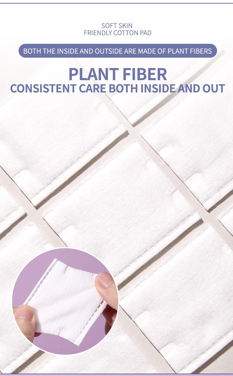 OEM Factory Hot Selling SPA Non-woven Cotton Pad Natural Facial Cleaning Pads for Beauty Salon Disposable Pads for Makeup Use SY684-SY686