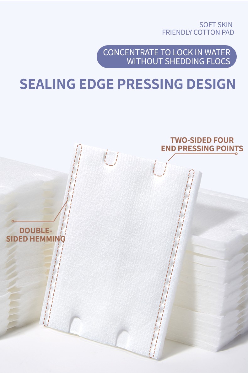 OEM Factory Hot Selling SPA Non-woven Cotton Pad Natural Facial Cleaning Pads for Beauty Salon Disposable Pads for Makeup Use SY684-SY686