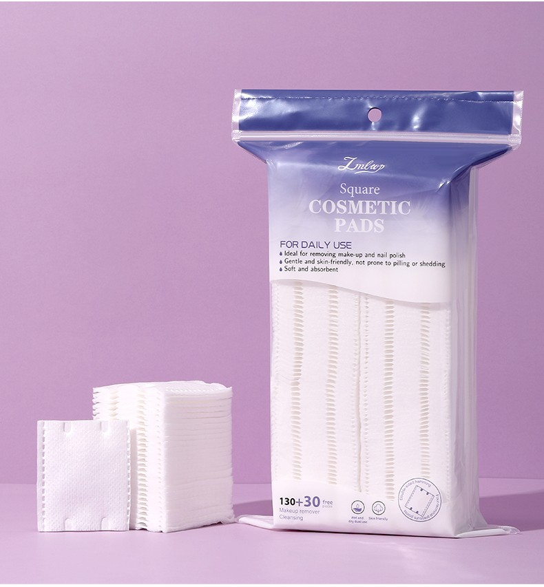 OEM Factory Hot Selling SPA Non-woven Cotton Pad Natural Facial Cleaning Pads for Beauty Salon Disposable Pads for Makeup Use SY684-SY686