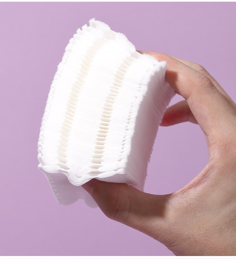 OEM Factory Hot Selling SPA Non-woven Cotton Pad Natural Facial Cleaning Pads for Beauty Salon Disposable Pads for Makeup Use SY684-SY686