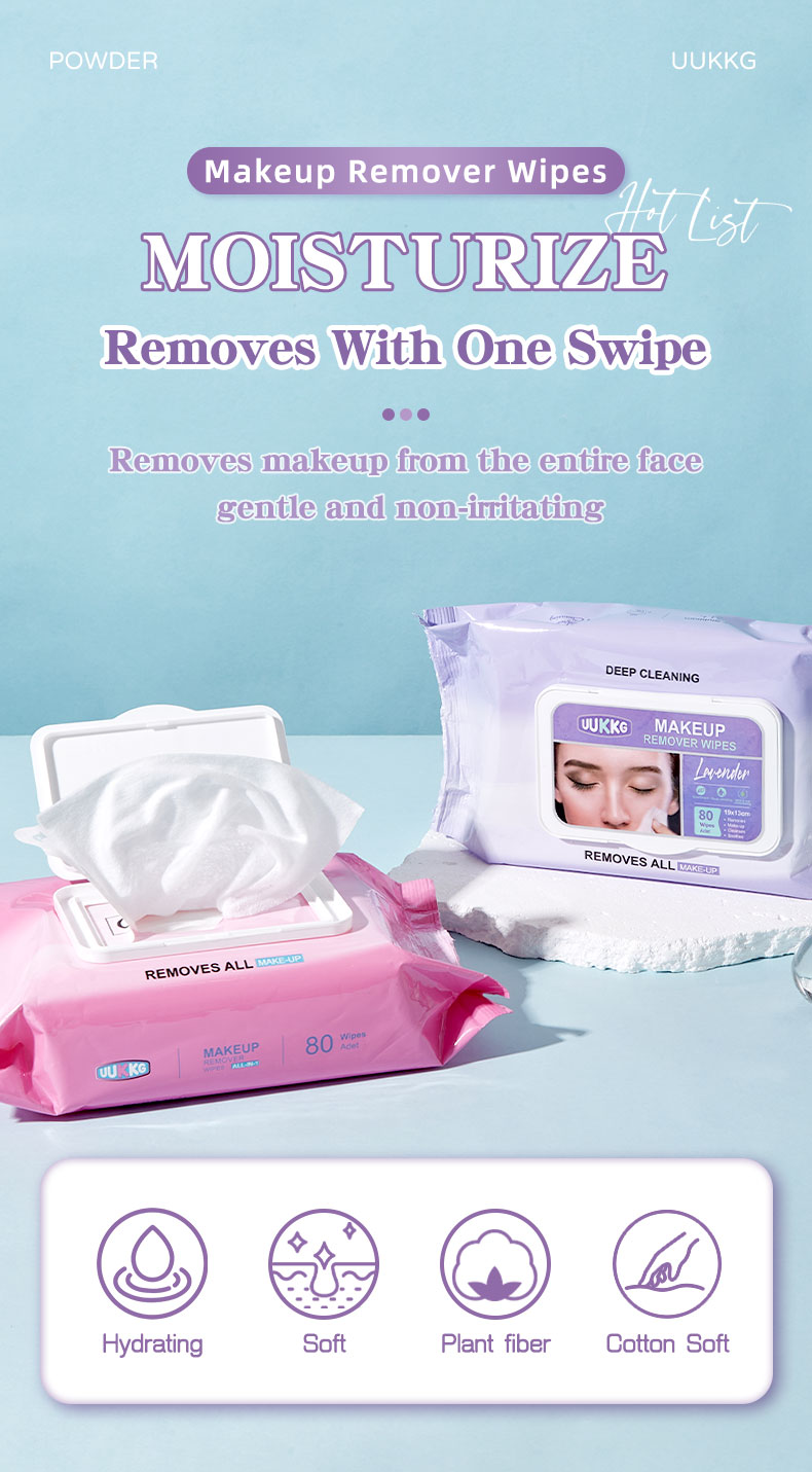 Travel-Size Wet Wipes Gentle Leak-Proof Lavender/Rose Disposable Feminine Cleaning Wipes for Daily Life On-the-Go Home Use UU11