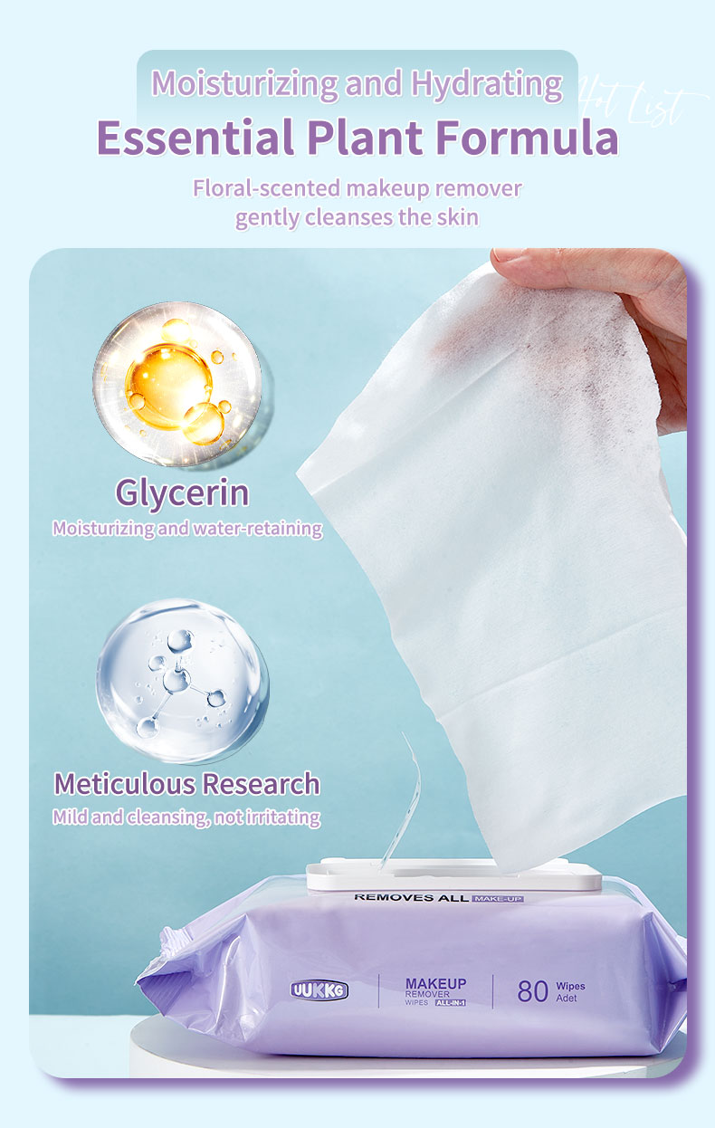 Travel-Size Wet Wipes Gentle Leak-Proof Lavender/Rose Disposable Feminine Cleaning Wipes for Daily Life On-the-Go Home Use UU11