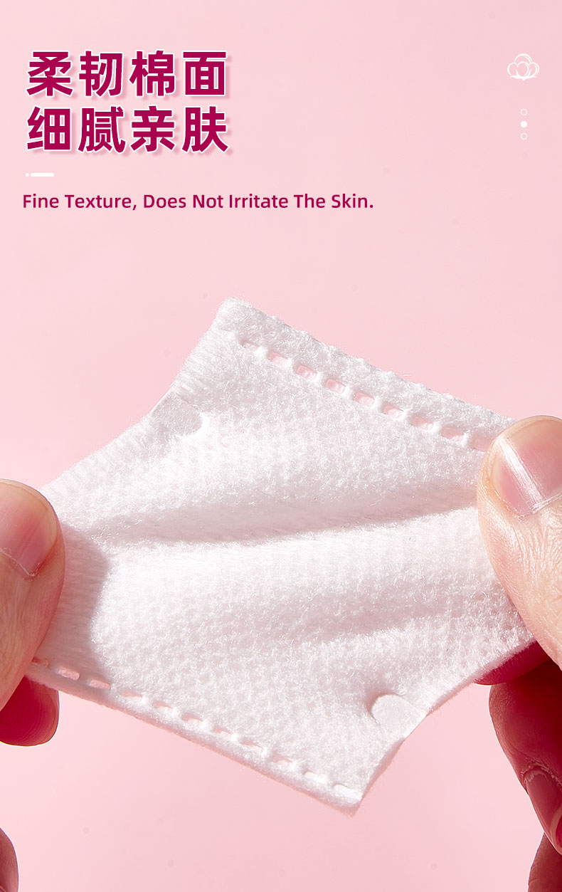 LMLTOP Disposable 50/80Pcs Sandwich Makeup Remover Pad Thin Wet Compress Face Cleansing Square Filled Makeup Cotton Pad Z107 Z108