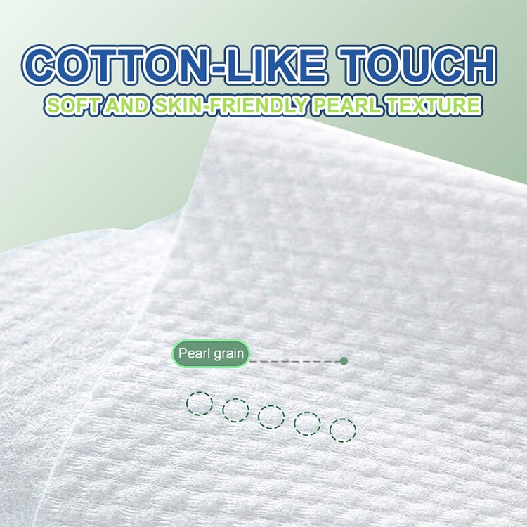 Wholesale Price 60 Sheets Disposable Pearl Face Cotton Towels Chemical-Free Biodegradable Beauty Salon Facial Cotton TowelsSY786