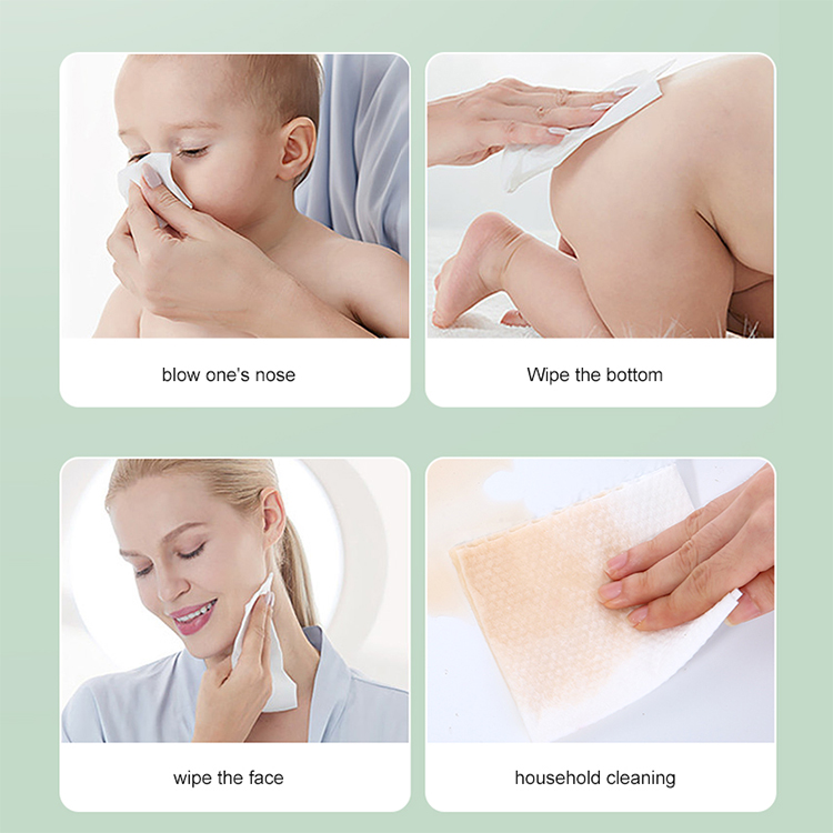 Wholesale Price 60 Sheets Disposable Pearl Face Cotton Towels Chemical-Free Biodegradable Beauty Salon Facial Cotton TowelsSY786