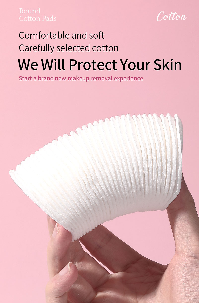 Disposable Non-Woven Cotton Rounds Thick Multi-Layer Makeup Remover Pads Water-Saving Cotton Pad for Toner