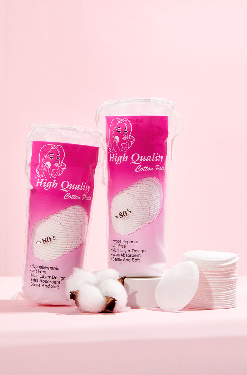 Disposable Non-Woven Cotton Rounds Thick Multi-Layer Makeup Remover Pads Water-Saving Cotton Pad for Toner