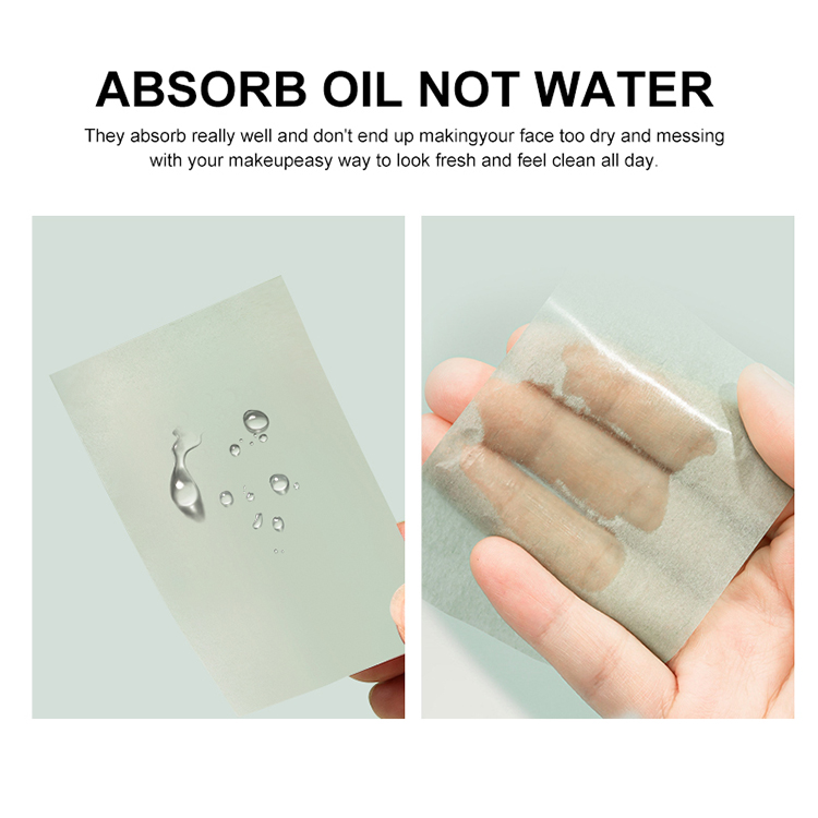 Hot Sell 80pcs Portable Travel Pack Oil Absorbing Paper Tissue Facial Blotting Sheets for Face Oily Skin Shine Control SY046