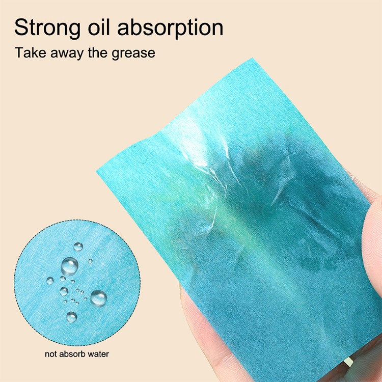 LMLTOP Wholesale 100Pcs/Box Portable Travel Oil Blotting Tissues Sheets Face Oil Absorbing Paper for Facial Skin Blotting SY045