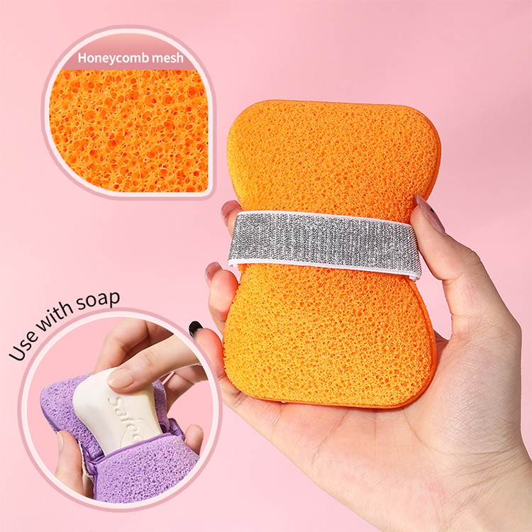 Wholesale Soap Bag Bath Sponge All Natural Super Soft Bath Flower Foaming Sponge for Face
