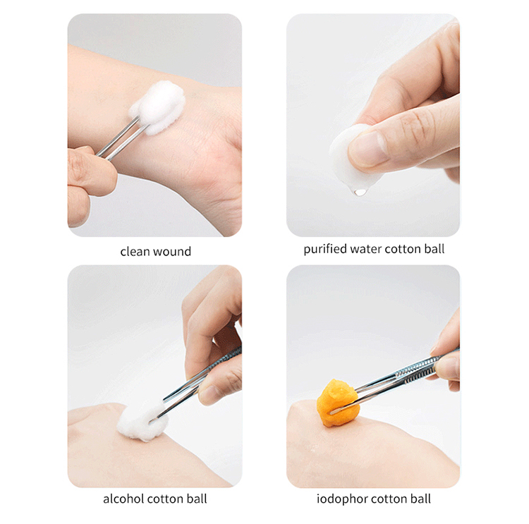 Premium 100% Pure Cotton Balls wholesale Non-fluorescent Skin-friendly cotton pads for Beauty Facial Cleansing Daily Use SY694 sy695