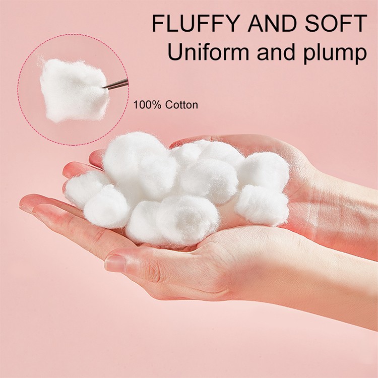 Premium 100% Pure Cotton Balls wholesale Non-fluorescent Skin-friendly cotton pads for Beauty Facial Cleansing Daily Use SY694 sy695