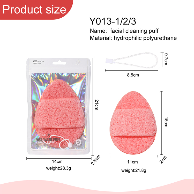 Bulk Pack 15cm Honeycomb Texture Face Wash Sponge hydrophilic polyurethane Large Puff for Gentle Exfoliation
