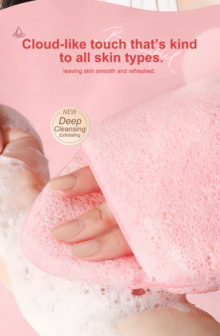Bulk Pack 15cm Honeycomb Texture Face Wash Sponge hydrophilic polyurethane Large Puff for Gentle Exfoliation