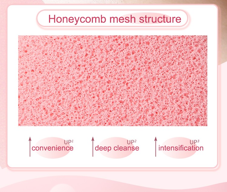 Bulk Pack 15cm Honeycomb Texture Face Wash Sponge hydrophilic polyurethane Large Puff for Gentle Exfoliation