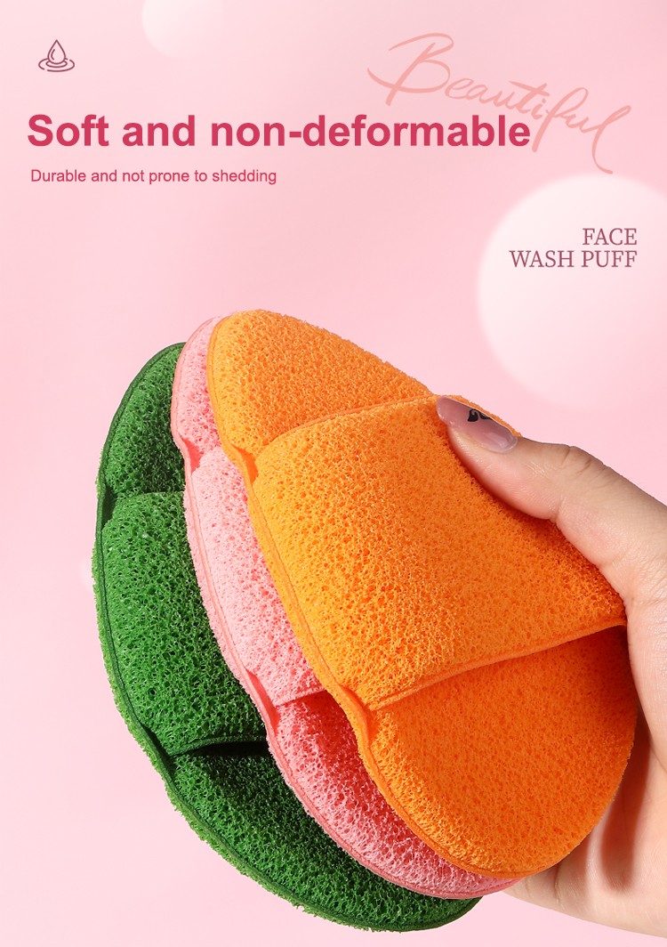 Bulk Pack 15cm Honeycomb Texture Face Wash Sponge hydrophilic polyurethane Large Puff for Gentle Exfoliation