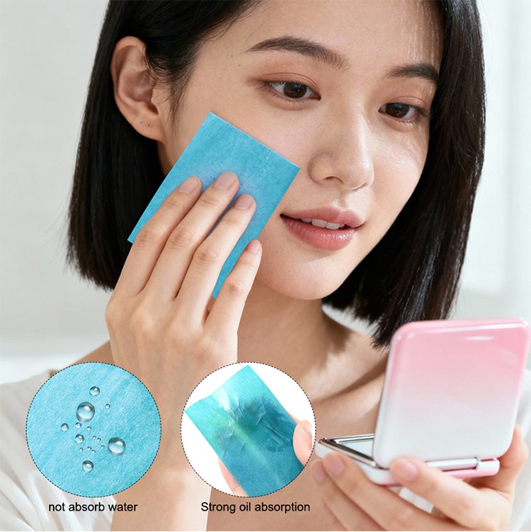 LMLTOP High Quality 50pcs Smooth Blotting Oil Absorbing Sheets Oil Control Blotting Tissue Makeup Facial Skin Care Paper SY041 SY042 SY043