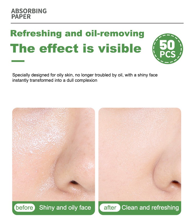 LMLTOP High Quality 50pcs Smooth Blotting Oil Absorbing Sheets Oil Control Blotting Tissue Makeup Facial Skin Care Paper SY041 SY042 SY043