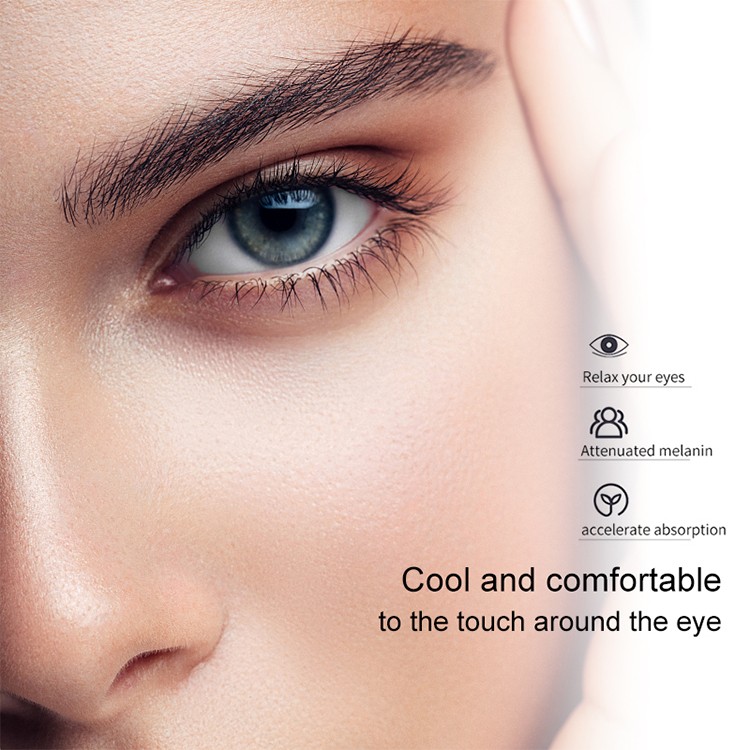 Silver Ice Massage Cooling Eye Roller JJF20 Stick Portable Anti-aging Facial Stainless Steel Ice Globes for Beauty Skin Care JJF20