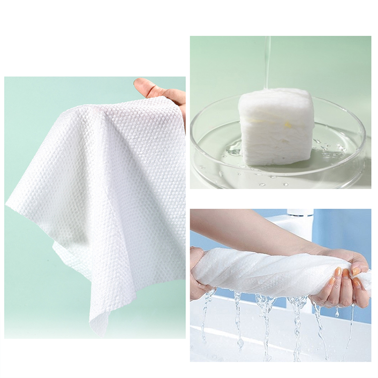 LMLTOP High Quality Nonwoven Compressed Face Single-Use Disposable White Towel High Absorbent facial cleansing Hotel towels SY793 SY794