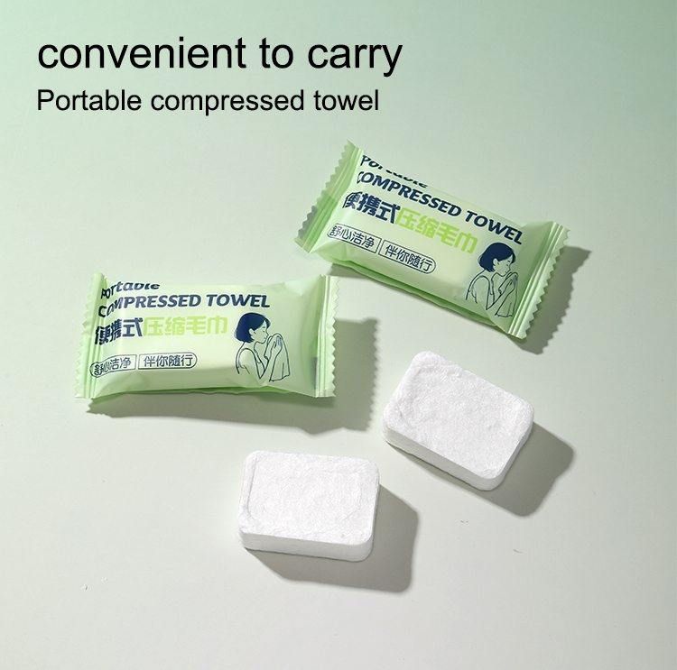 LMLTOP High Quality Nonwoven Compressed Face Single-Use Disposable White Towel High Absorbent facial cleansing Hotel towels SY793 SY794