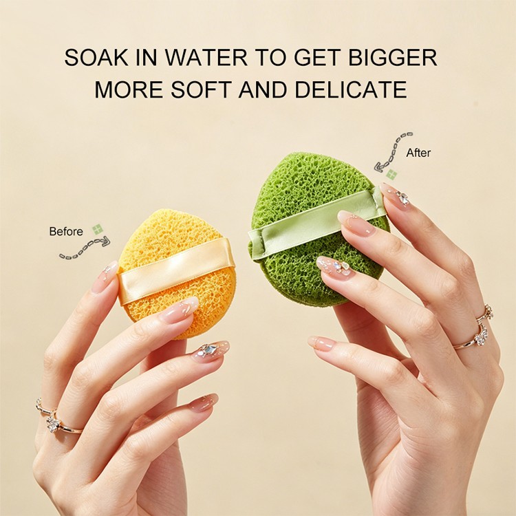 Hot Sell Polyurethane Compressed Cellulose Face Cleansing Facial Sponge for Spa Use-Removing Dead Skin Dirt Makeup Exfoliation Y062