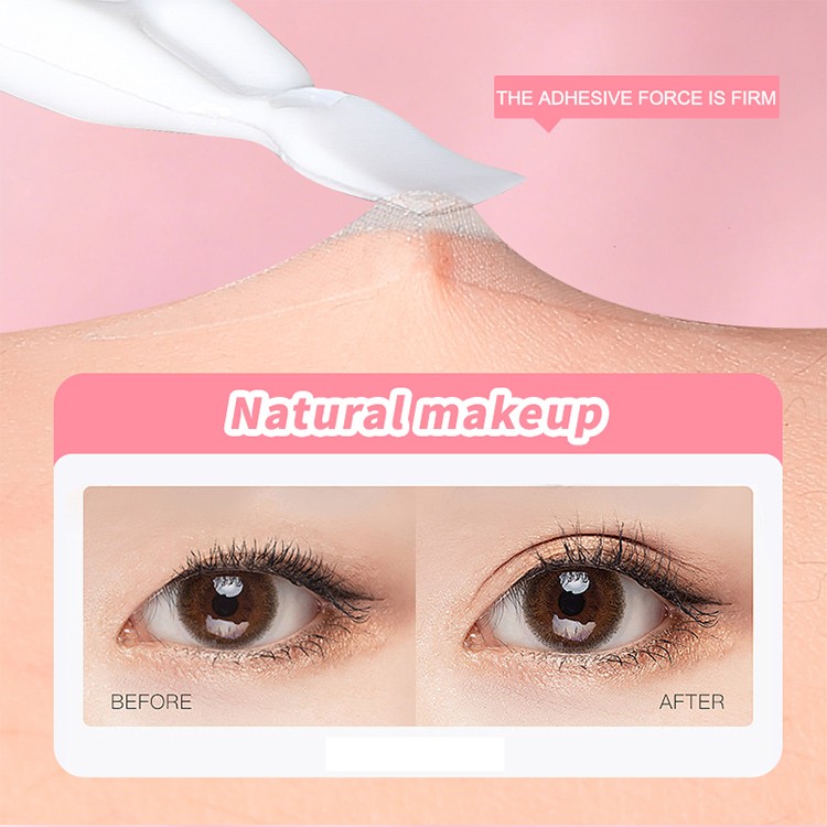 Natural Sticky Waterproof Lace Double Eyelid Tape Clear Stripe Big Eyes Invisible Double Eyelid Stickers Eye Lift Makeup Tool Y031