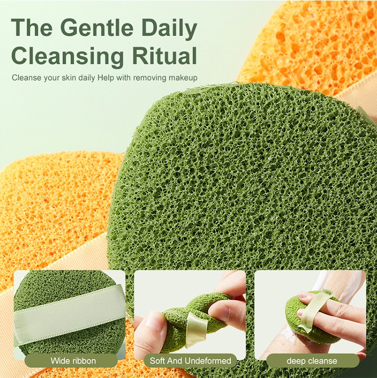 Sponge Makeup Remover Soft Gloves Face Wash Cleansing Puff Tools Cosmetic Deep Facial Cleansing Mask Mud Reusable Cleaning Puff Y015