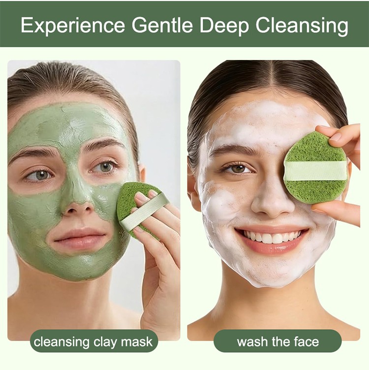 Sponge Makeup Remover Soft Gloves Face Wash Cleansing Puff Tools Cosmetic Deep Facial Cleansing Mask Mud Reusable Cleaning Puff Y015