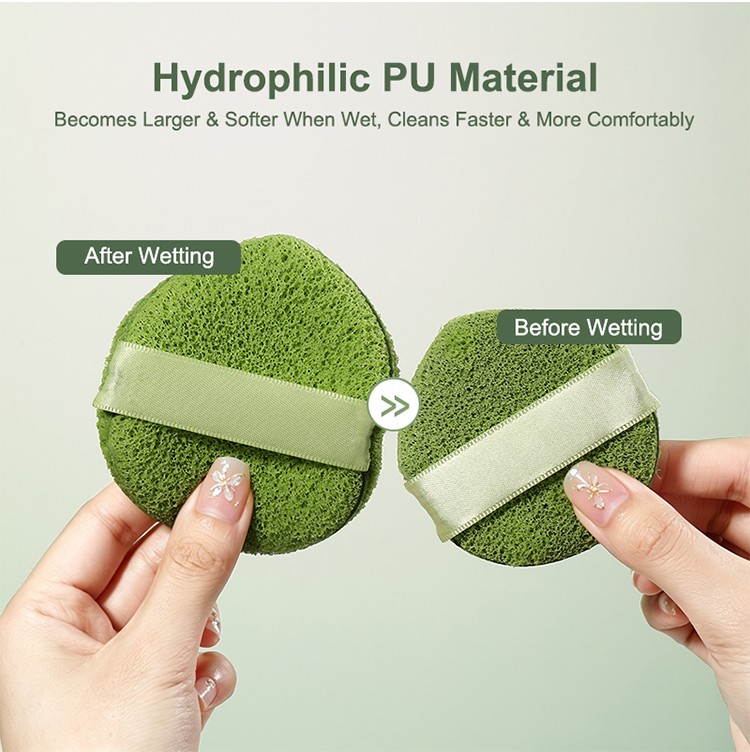 Sponge Makeup Remover Soft Gloves Face Wash Cleansing Puff Tools Cosmetic Deep Facial Cleansing Mask Mud Reusable Cleaning Puff Y015