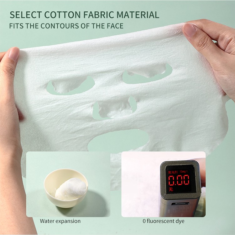 Private label DIY face mask nonwoven disposable compressed facial mask sheet D0865