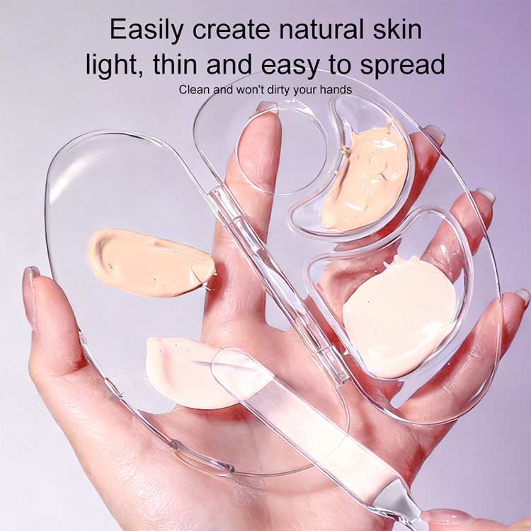 LMLTOP Double-Head Foundation Mixing Stick JJF12 PC Clear Mixing Stick Foundation Spatula Stirring Scraper Blending For Makeup