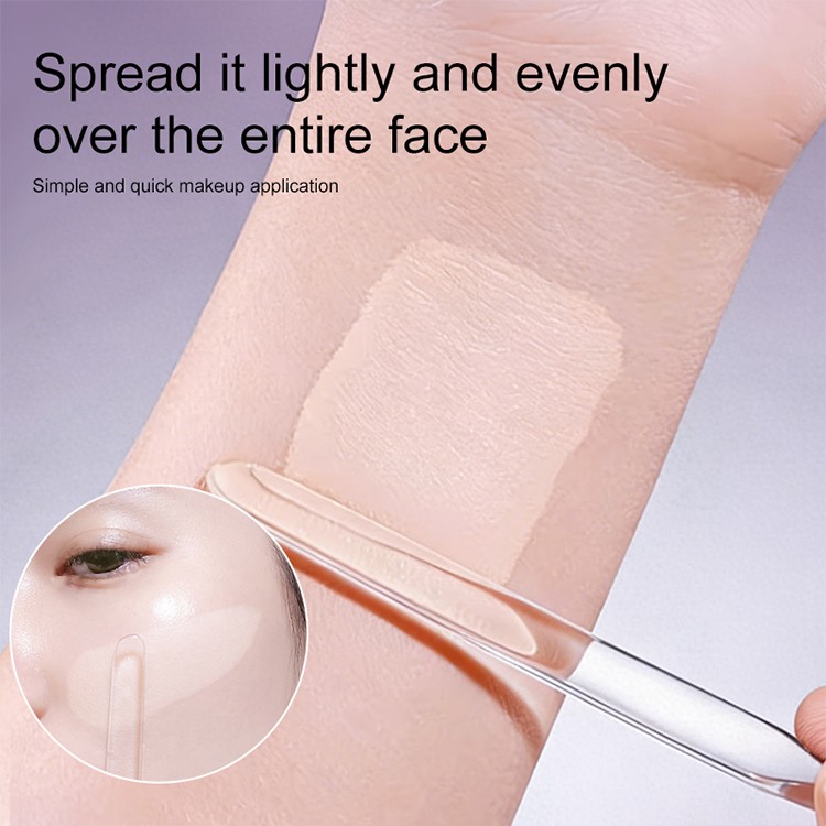 LMLTOP Double-Head Foundation Mixing Stick JJF12 PC Clear Mixing Stick Foundation Spatula Stirring Scraper Blending For Makeup