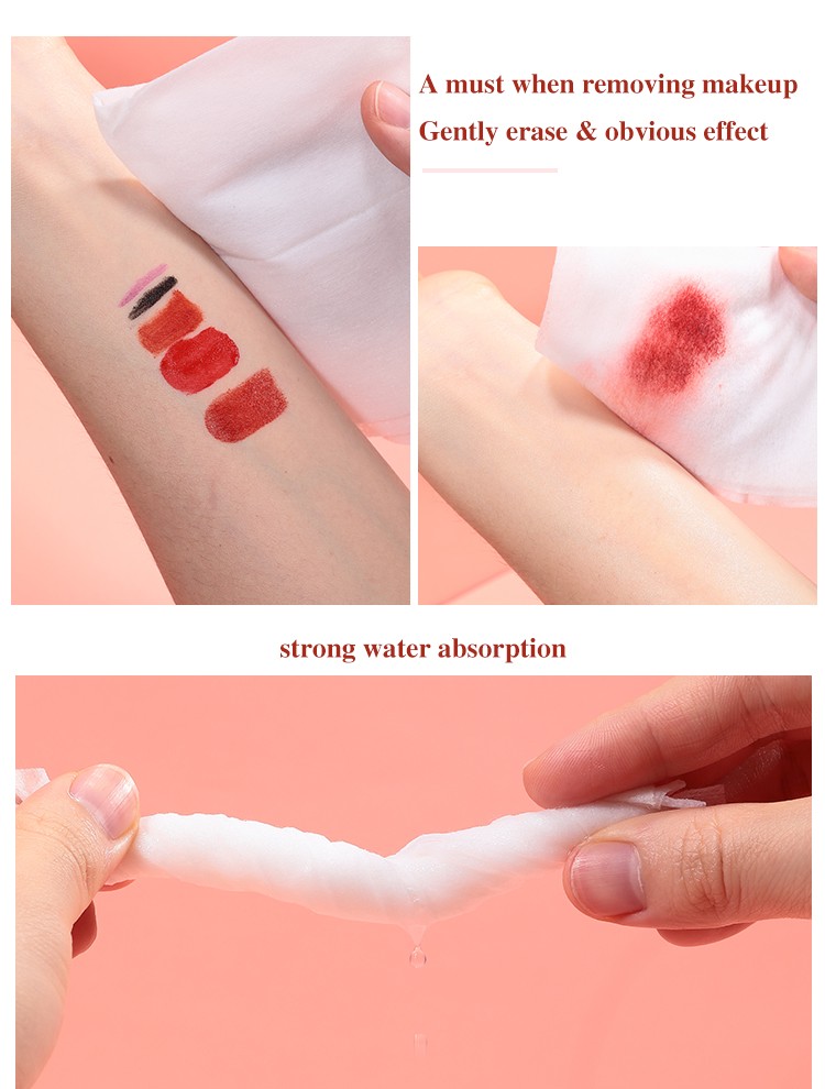 Custom Logo LMLTOP Makeup Remover Wipes Face Product Facial Deep Cleansing 10pcs Non-woven Pockey Lady Wet Wipes Makeup Tools SY903