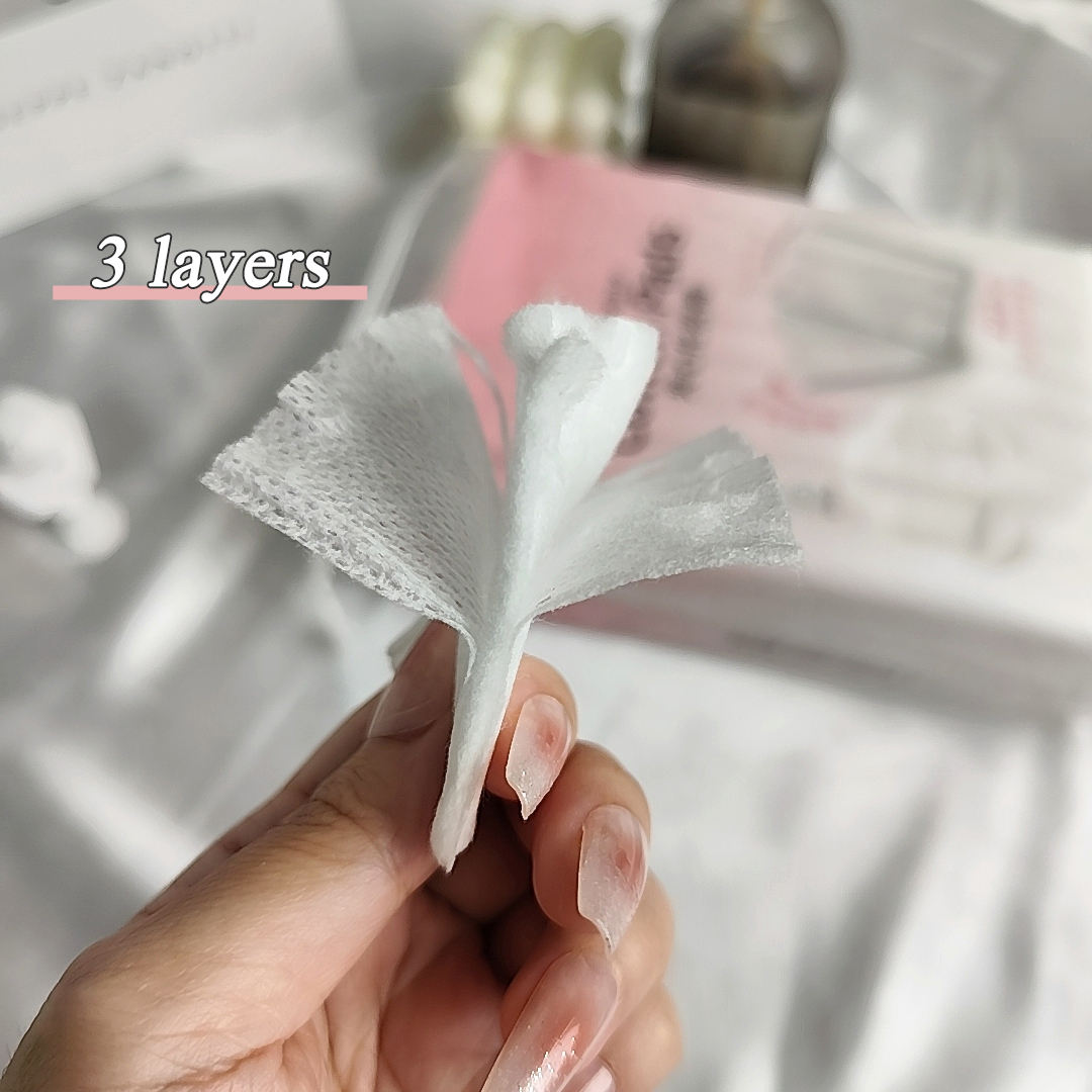 Factory Direct Organic Cotton Pads Disposable High water absorption facial cotton makeup pads Sandwich makeup remover pads SY496