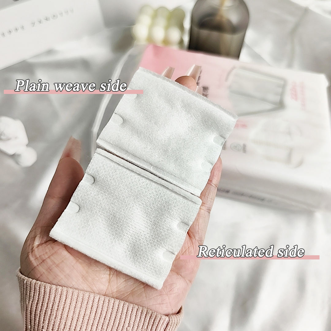 Factory Direct Organic Cotton Pads Disposable High water absorption facial cotton makeup pads Sandwich makeup remover pads SY496