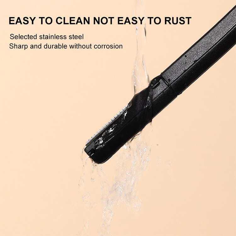 Wholesale Professional Eyebrow razor Kit Stainless Steel Slanted Tip Hair Face Remover Eyebrow Shaving Trimmer